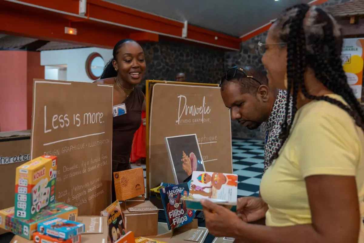 Stand Drawelie Studio Graphique au Salon du design en Martinique